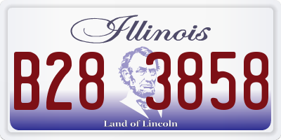 IL license plate B283858