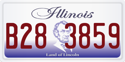 IL license plate B283859