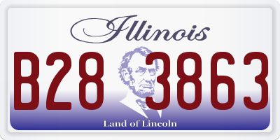 IL license plate B283863