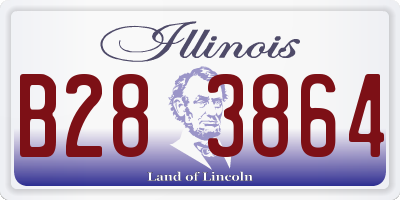 IL license plate B283864