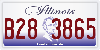 IL license plate B283865