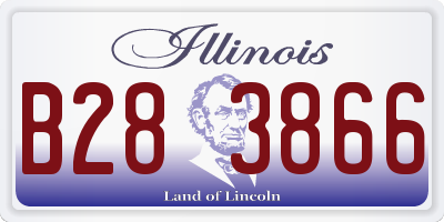 IL license plate B283866