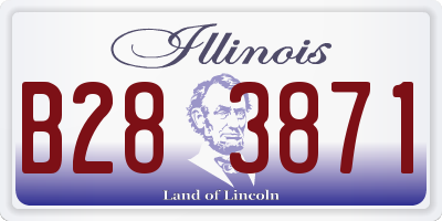 IL license plate B283871