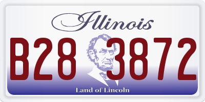 IL license plate B283872