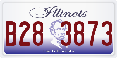 IL license plate B283873