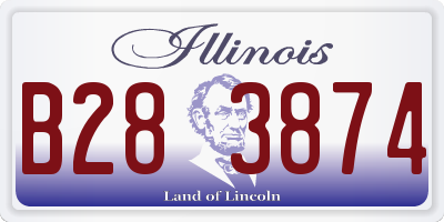 IL license plate B283874