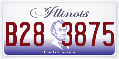 IL license plate B283875
