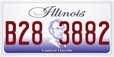 IL license plate B283882