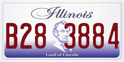 IL license plate B283884
