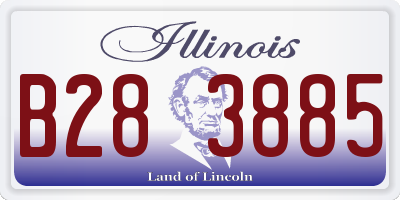 IL license plate B283885
