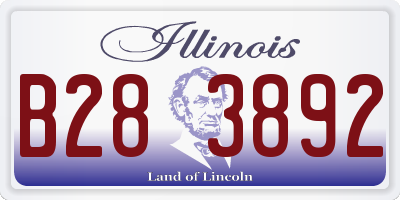 IL license plate B283892
