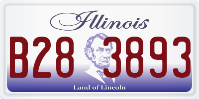 IL license plate B283893