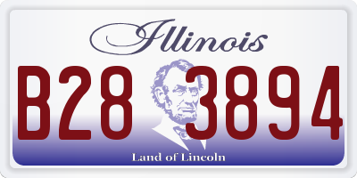 IL license plate B283894
