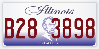 IL license plate B283898