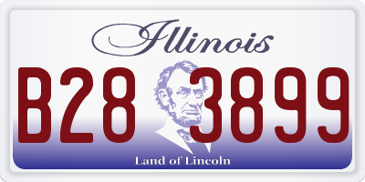 IL license plate B283899