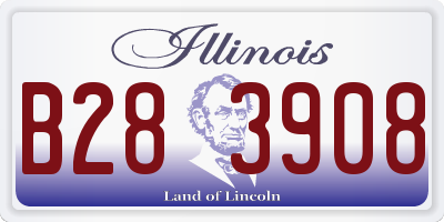 IL license plate B283908