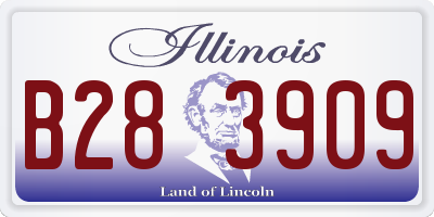 IL license plate B283909