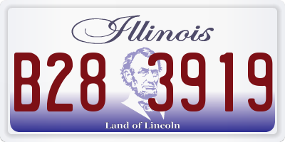 IL license plate B283919