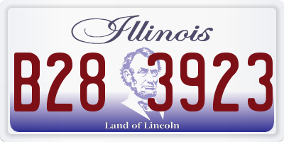 IL license plate B283923