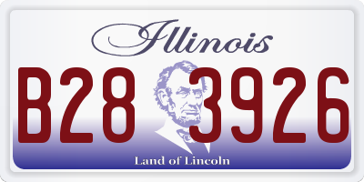 IL license plate B283926