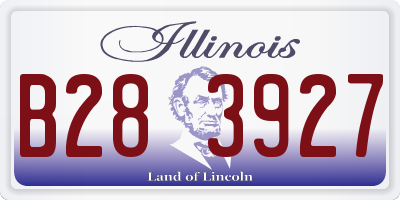 IL license plate B283927