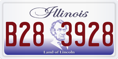 IL license plate B283928
