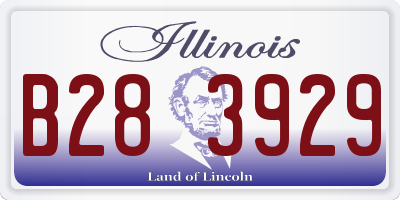 IL license plate B283929