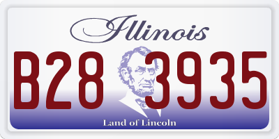 IL license plate B283935