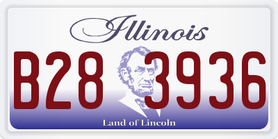 IL license plate B283936