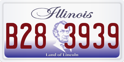 IL license plate B283939