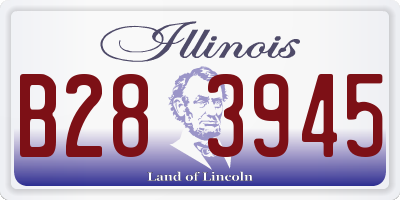 IL license plate B283945