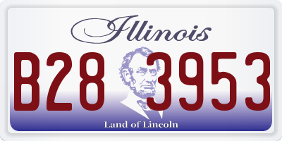 IL license plate B283953
