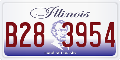 IL license plate B283954