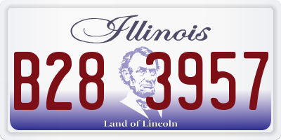 IL license plate B283957