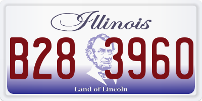 IL license plate B283960