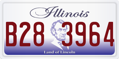 IL license plate B283964