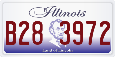 IL license plate B283972
