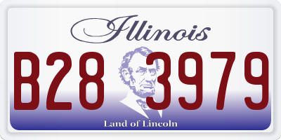 IL license plate B283979