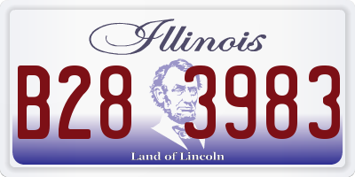 IL license plate B283983
