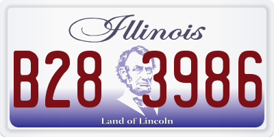 IL license plate B283986