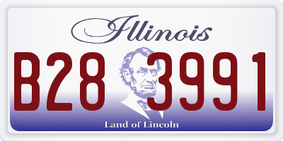 IL license plate B283991