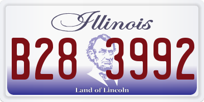 IL license plate B283992