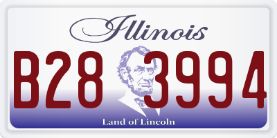 IL license plate B283994