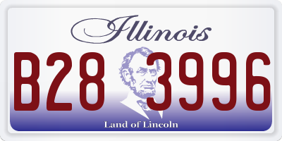 IL license plate B283996