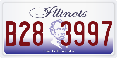 IL license plate B283997