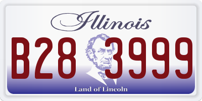 IL license plate B283999
