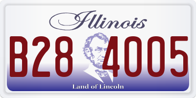 IL license plate B284005