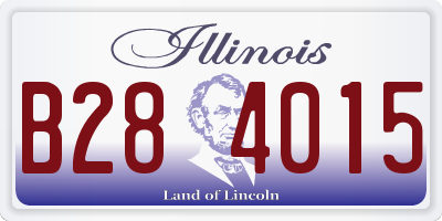 IL license plate B284015