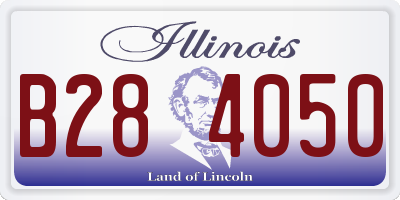 IL license plate B284050