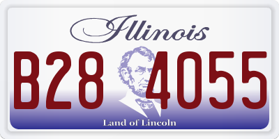 IL license plate B284055